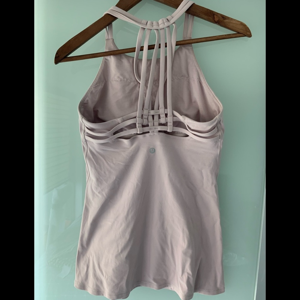 Lululemon pale pink top size 8
